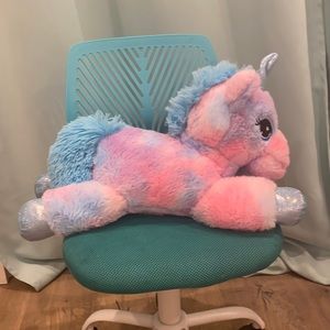 Blue rosado and purple unicorn